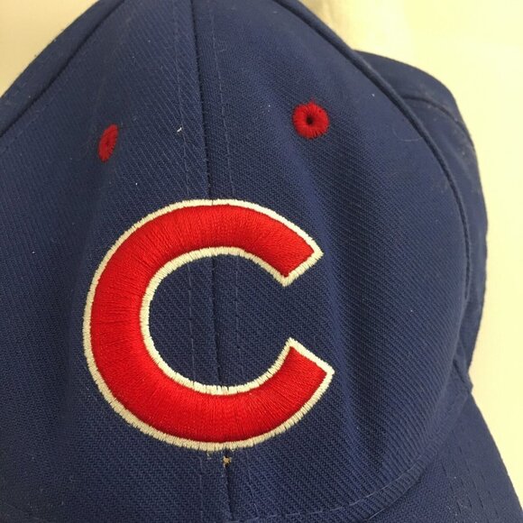 FAN FAVORITE Blue Red Chicago Cubs Adjustable Flat Bill Youth Kids Baseball Hat - Picture 6 of 9